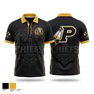Short Sleeve Performance Polo, Pittsburgh Chiefs, , Teamtime, Team time, sublimation, custom sports apparel, team uniforms, spirit wear, spiritwear, sports uniforms, custom shirts, team store, custom team store, fundraiser sports, apparel fundraiser