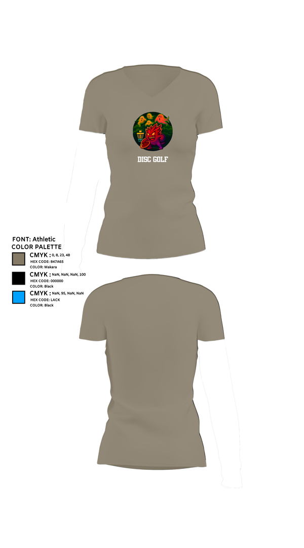 Womens Short Sleeve Vneck Shirt, Disc golf, Golf, Teamtime, Team time, sublimation, custom sports apparel, team uniforms, spirit wear, spiritwear, sports uniforms, custom shirts, team store, custom team store, fundraiser sports, apparel fundraiser