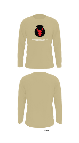 Long Sleeve Performance Shirt, 2nd Brigade Combat Team, 34th Infantry Division, , Teamtime, Team time, sublimation, custom sports apparel, team uniforms, spirit wear, spiritwear, sports uniforms, custom shirts, team store, custom team store, fundraiser sports, apparel fundraiser