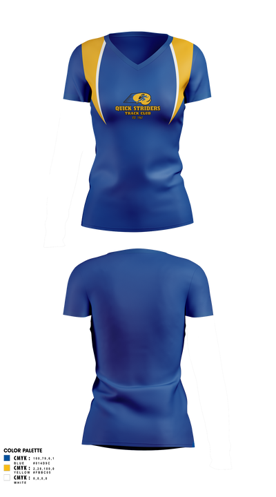 Quick Striders 3021542 Women's Short Sleeve V-neck Shirt - 1