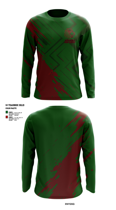 Alhambra High School Cheer 57800224 Long Sleeve Performance Shirt 1