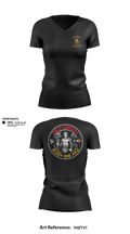 307TH ESB-E 96188121 Women's Short Sleeve V-neck Shirt - 1