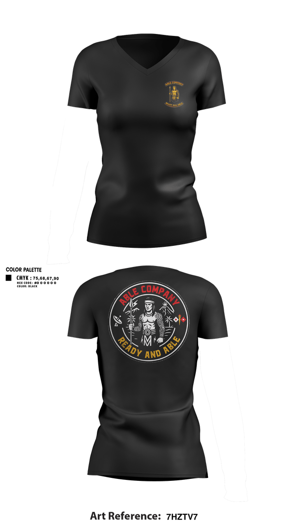 Womens Short Sleeve Vneck Shirt, 307TH ESB-E, Army, Teamtime, Team time, sublimation, custom sports apparel, team uniforms, spirit wear, spiritwear, sports uniforms, custom shirts, team store, custom team store, fundraiser sports, apparel fundraiser