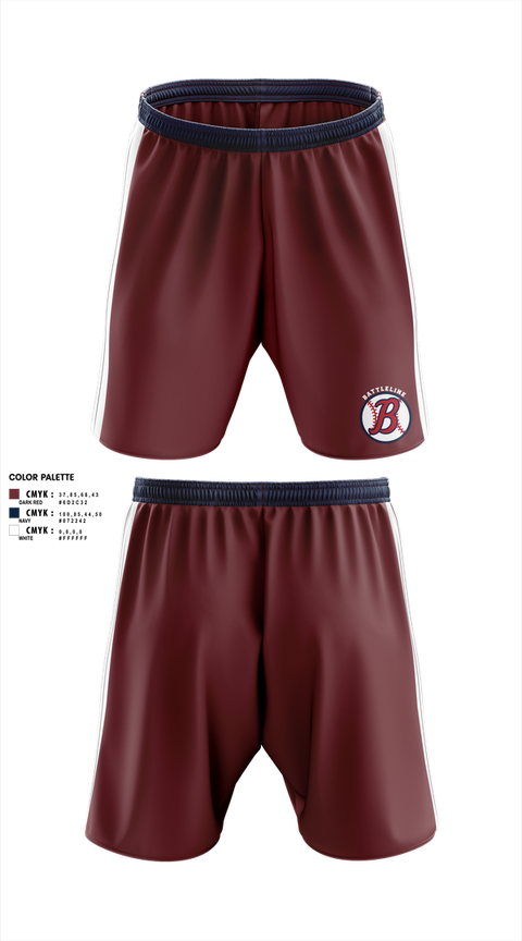 Athletic Shorts With Pockets, Battleline, Baseball, Teamtime, Team time, sublimation, custom sports apparel, team uniforms, spirit wear, spiritwear, sports uniforms, custom shirts, team store, custom team store, fundraiser sports, apparel fundraiser