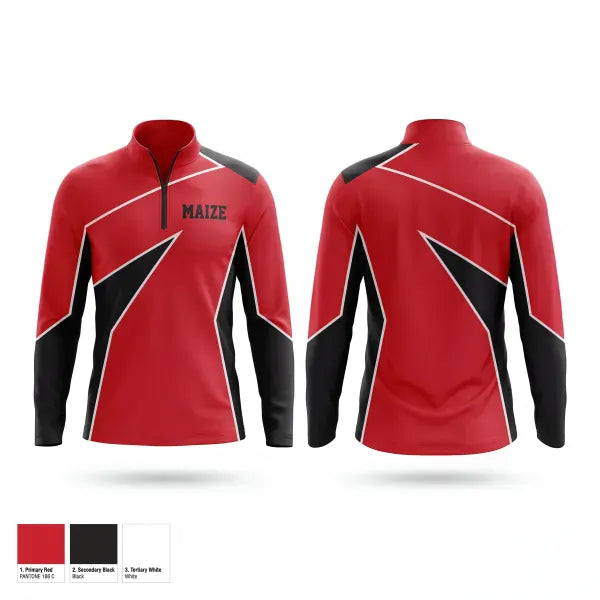 Quarter Zip Jacket, Maize, Wrestling, Teamtime, Team time, sublimation, custom sports apparel, team uniforms, spirit wear, spiritwear, sports uniforms, custom shirts, team store, custom team store, fundraiser sports, apparel fundraiser