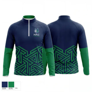 Quarter Zip Jacket, HAC WOLVES, Baseball, Teamtime, Team time, sublimation, custom sports apparel, team uniforms, spirit wear, spiritwear, sports uniforms, custom shirts, team store, custom team store, fundraiser sports, apparel fundraiser