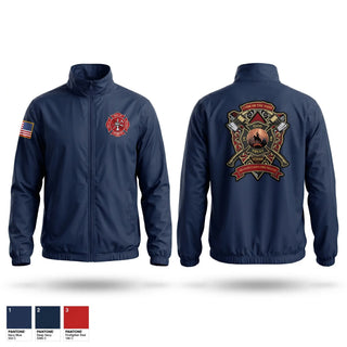Windbreaker, LCFD 10, Fire Department, Teamtime, Team time, sublimation, custom sports apparel, team uniforms, spirit wear, spiritwear, sports uniforms, custom shirts, team store, custom team store, fundraiser sports, apparel fundraiser