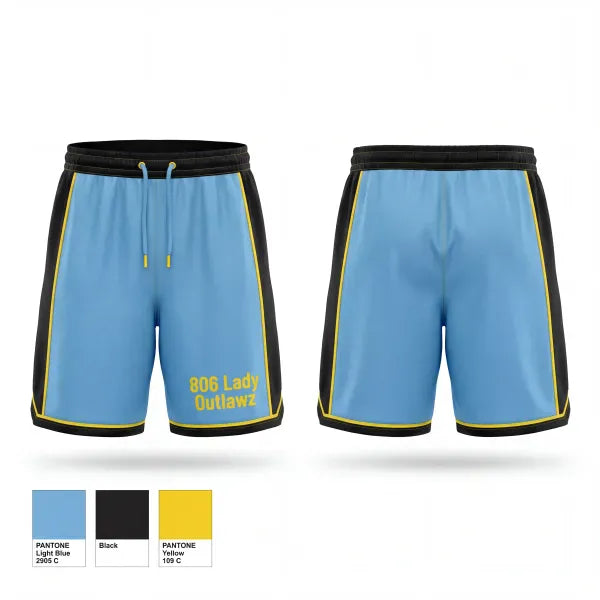 Athletic Shorts With Pockets, 806 Lady Outlawz, Softball, Teamtime, Team time, sublimation, custom sports apparel, team uniforms, spirit wear, spiritwear, sports uniforms, custom shirts, team store, custom team store, fundraiser sports, apparel fundraiser
