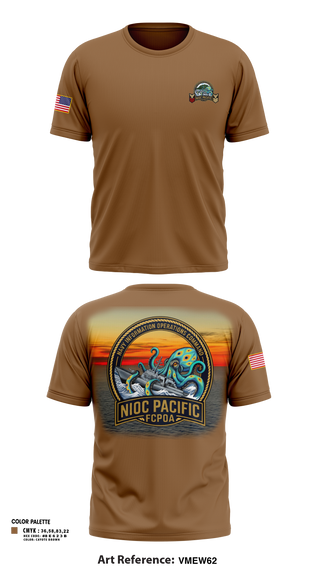 Short Sleeve Performance Shirt, NIOC Pacific FCPOA, Navy, Teamtime, Team time, sublimation, custom sports apparel, team uniforms, spirit wear, spiritwear, sports uniforms, custom shirts, team store, custom team store, fundraiser sports, apparel fundraiser