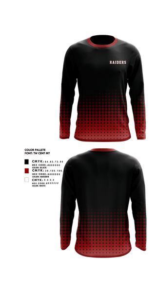 Long Sleeve Performance Shirt, Raiders, Cheer, Teamtime, Team time, sublimation, custom sports apparel, team uniforms, spirit wear, spiritwear, sports uniforms, custom shirts, team store, custom team store, fundraiser sports, apparel fundraiser
