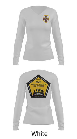 Womens Long Sleeve Vneck Shirt, AR-MEDCOM, Army, Teamtime, Team time, sublimation, custom sports apparel, team uniforms, spirit wear, spiritwear, sports uniforms, custom shirts, team store, custom team store, fundraiser sports, apparel fundraiser