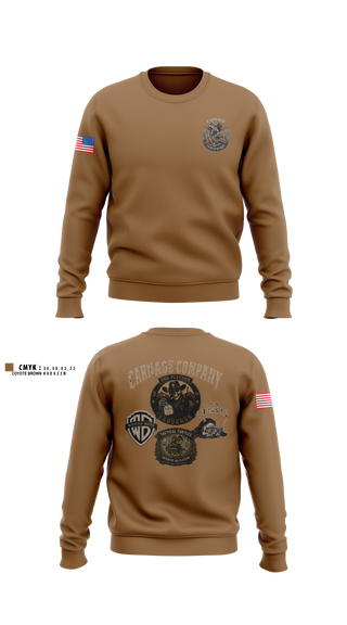 Crew Neck Sweatshirt, Final Carnage 2-37 AR, Army, Teamtime, Team time, sublimation, custom sports apparel, team uniforms, spirit wear, spiritwear, sports uniforms, custom shirts, team store, custom team store, fundraiser sports, apparel fundraiser