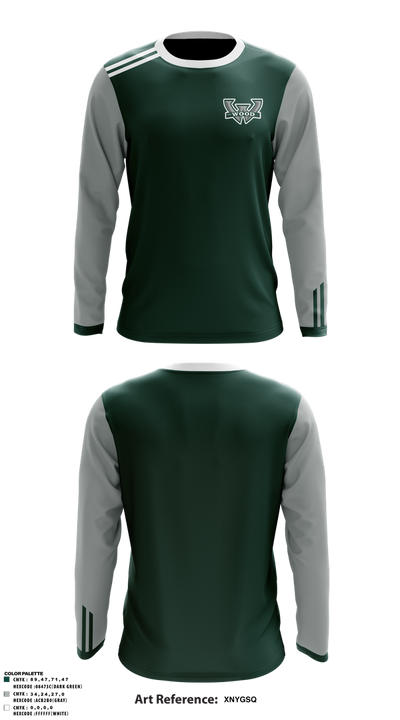 Woodland High School Wrestling 92560212 Long Sleeve Performance Shirt 1