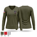 SORT Women's Long Sleeve V-neck Shirt - 1