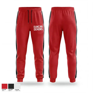 Sweatpants, Duncan Demons, Tennis, Teamtime, Team time, sublimation, custom sports apparel, team uniforms, spirit wear, spiritwear, sports uniforms, custom shirts, team store, custom team store, fundraiser sports, apparel fundraiser