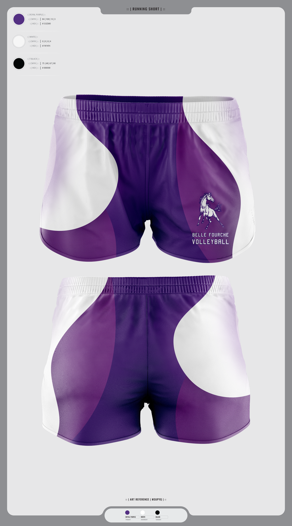 Womens Shorts, Belle Fourche Volleyball, Women's Volleyball, Teamtime, Team time, sublimation, custom sports apparel, team uniforms, spirit wear, spiritwear, sports uniforms, custom shirts, team store, custom team store, fundraiser sports, apparel fundraiser