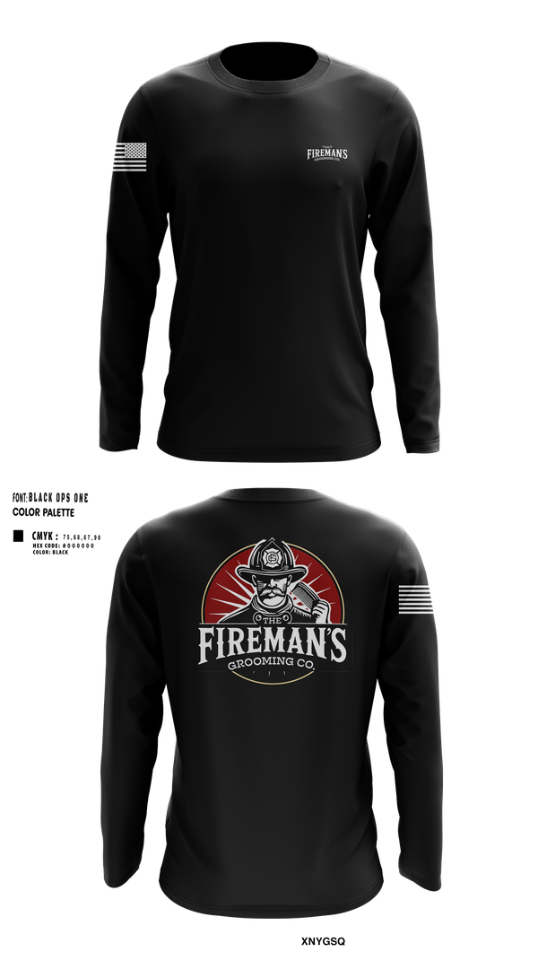 Long Sleeve Performance Shirt, The Fireman,s Grooming Co., , Teamtime, Team time, sublimation, custom sports apparel, team uniforms, spirit wear, spiritwear, sports uniforms, custom shirts, team store, custom team store, fundraiser sports, apparel fundraiser