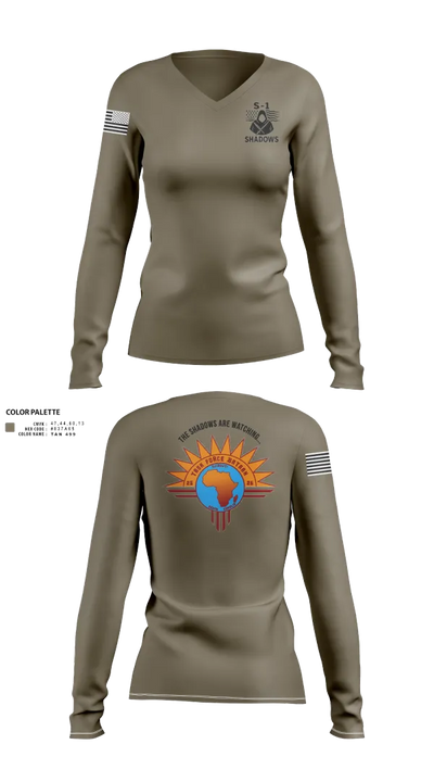 TF BATAAN S1 74861881 Women's Long Sleeve V-neck Shirt - 121
