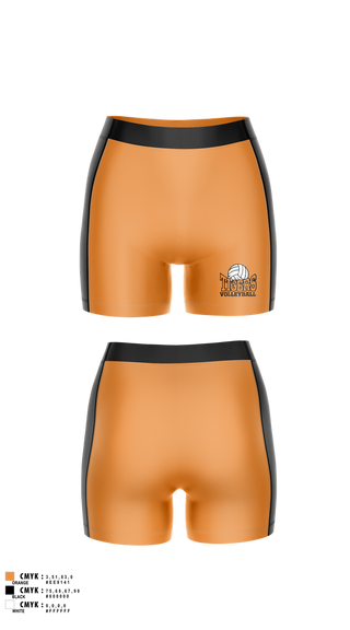 Womens Compression Shorts, Tigers, Women's Volleyball, Teamtime, Team time, sublimation, custom sports apparel, team uniforms, spirit wear, spiritwear, sports uniforms, custom shirts, team store, custom team store, fundraiser sports, apparel fundraiser