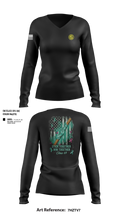 Texas Officer Candidate Class 69 17014937 Women's Long Sleeve V-neck Shirt - 105