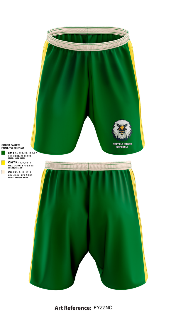 Athletic Shorts With Pockets, Seattle Eagles, Softball, Teamtime, Team time, sublimation, custom sports apparel, team uniforms, spirit wear, spiritwear, sports uniforms, custom shirts, team store, custom team store, fundraiser sports, apparel fundraiser