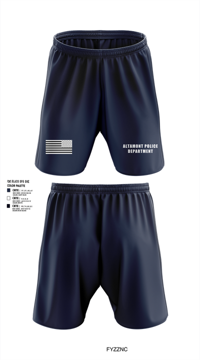 ALTAMONT POLICE DEPARTMENT 19227547 Athletic Shorts With Pockets - 1
