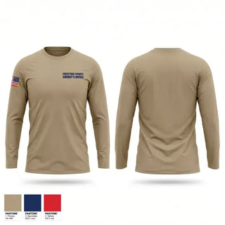 Long Sleeve Performance Shirt, Freestone County Sheriff's Office, Police, Teamtime, Team time, sublimation, custom sports apparel, team uniforms, spirit wear, spiritwear, sports uniforms, custom shirts, team store, custom team store, fundraiser sports, apparel fundraiser