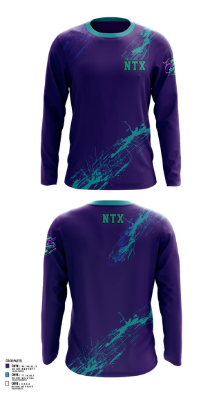Long Sleeve Performance Shirt, NTX BATTIES, Softball, Teamtime, Team time, sublimation, custom sports apparel, team uniforms, spirit wear, spiritwear, sports uniforms, custom shirts, team store, custom team store, fundraiser sports, apparel fundraiser