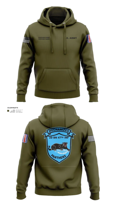 C Co 2-47 197th Infantry Brigade 20243468 Hoodie - 31