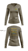 Fort Hood Sergeant Audie Murphy Club 3759358 Women's Long Sleeve V-neck Shirt - 1