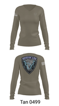Rescue 136 97755979 Women's Long Sleeve V-neck Shirt - 11