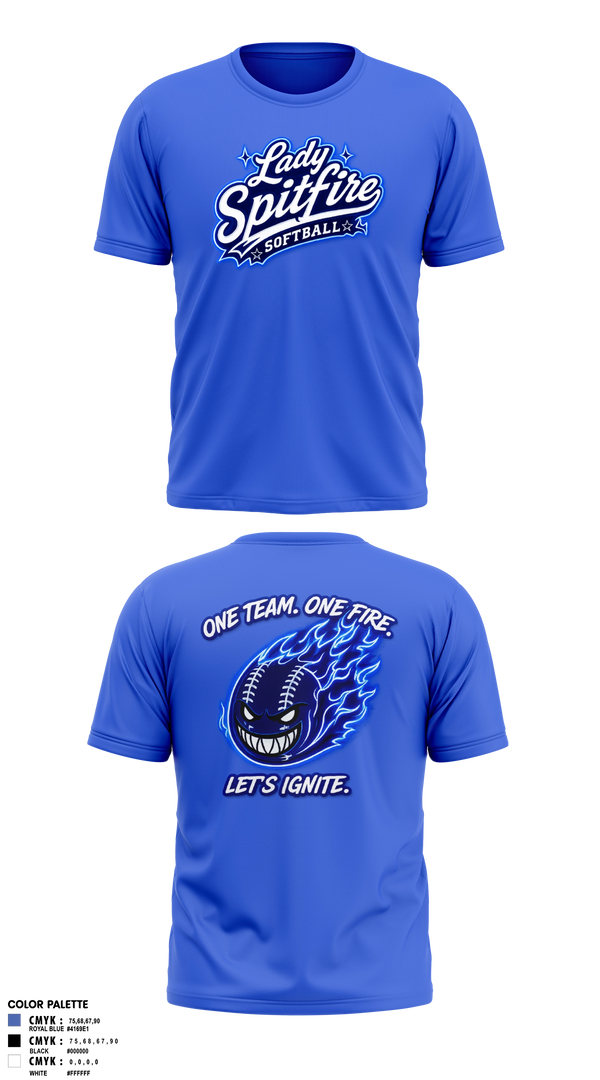 Short Sleeve Performance Shirt, Lady Spitfire, Softball, Teamtime, Team time, sublimation, custom sports apparel, team uniforms, spirit wear, spiritwear, sports uniforms, custom shirts, team store, custom team store, fundraiser sports, apparel fundraiser