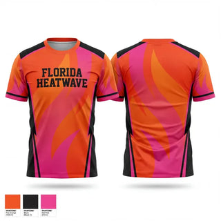 Soft Poly Tee Cotton Like Feel, Florida Heatwave, Women's Soccer, Teamtime, Team time, sublimation, custom sports apparel, team uniforms, spirit wear, spiritwear, sports uniforms, custom shirts, team store, custom team store, fundraiser sports, apparel fundraiser