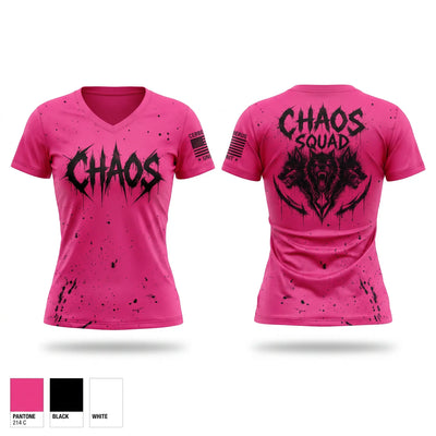 Chaos squad Women's Short Sleeve V-neck Shirt - 1