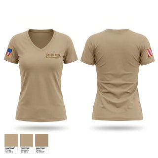 Womens Short Sleeve Vneck Shirt, Air Force ROTC Detachment 195, Air Force, Teamtime, Team time, sublimation, custom sports apparel, team uniforms, spirit wear, spiritwear, sports uniforms, custom shirts, team store, custom team store, fundraiser sports, apparel fundraiser