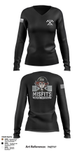 CAT 215 64417206 Women's Long Sleeve V-neck Shirt - 7