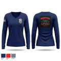 Boston Fire Alarm Women's Long Sleeve V-neck Shirt - 1
