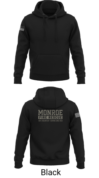 Hoodie, Monroe Fire Rescue, Fire Department, Teamtime, Team time, sublimation, custom sports apparel, team uniforms, spirit wear, spiritwear, sports uniforms, custom shirts, team store, custom team store, fundraiser sports, apparel fundraiser