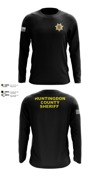 Long Sleeve Performance Shirt, Huntingdon County Sheriff’s Office, Police, Teamtime, Team time, sublimation, custom sports apparel, team uniforms, spirit wear, spiritwear, sports uniforms, custom shirts, team store, custom team store, fundraiser sports, apparel fundraiser
