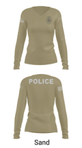 Bluffton PD 22287446 Women's Long Sleeve V-neck Shirt - 92