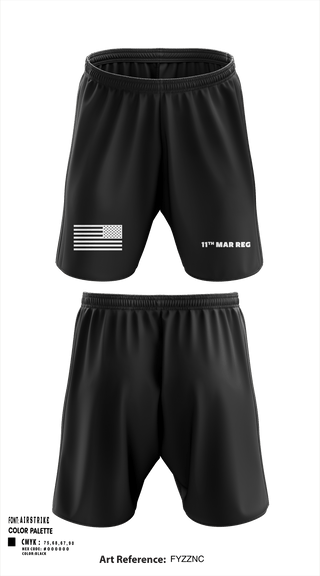 Athletic Shorts With Pockets, 11Th MAR REG, Marines, Teamtime, Team time, sublimation, custom sports apparel, team uniforms, spirit wear, spiritwear, sports uniforms, custom shirts, team store, custom team store, fundraiser sports, apparel fundraiser