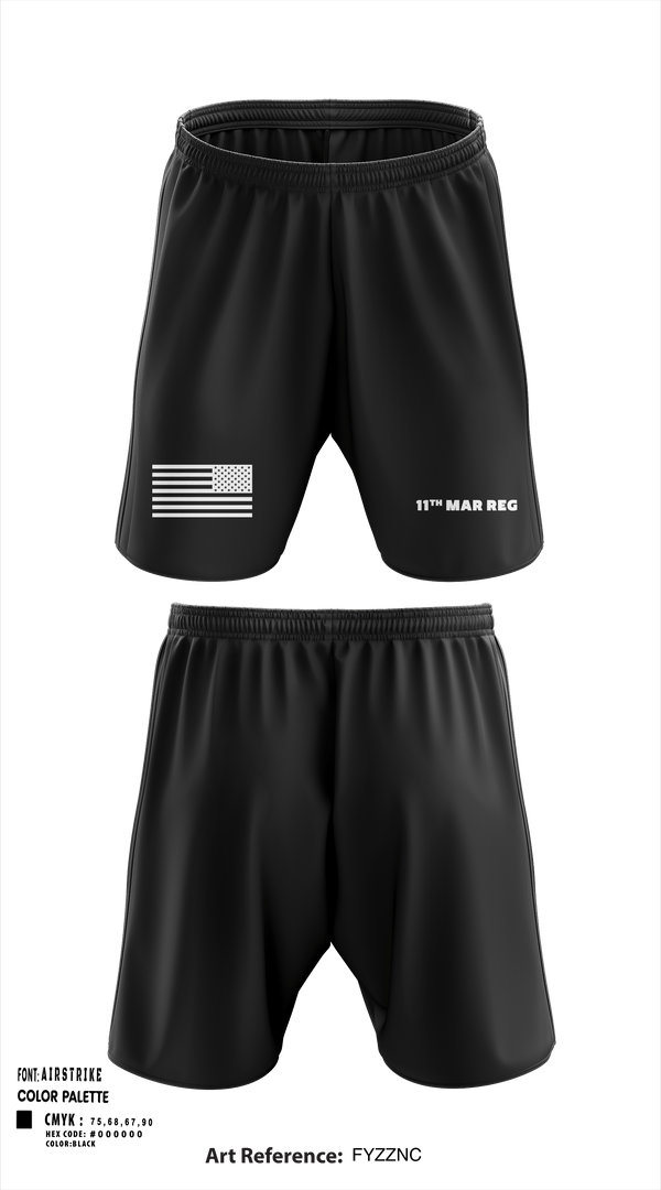 Athletic Shorts With Pockets, 11Th MAR REG, Marines, Teamtime, Team time, sublimation, custom sports apparel, team uniforms, spirit wear, spiritwear, sports uniforms, custom shirts, team store, custom team store, fundraiser sports, apparel fundraiser