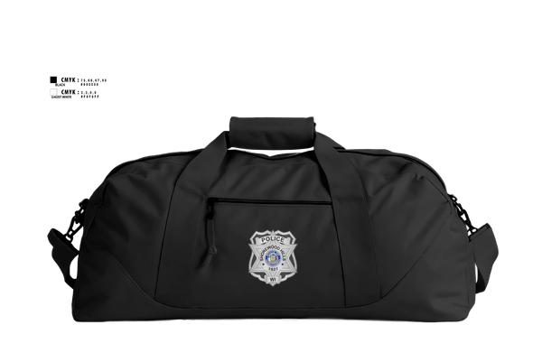 Duffle Bag, Shorewood Hills Police, Police, Teamtime, Team time, sublimation, custom sports apparel, team uniforms, spirit wear, spiritwear, sports uniforms, custom shirts, team store, custom team store, fundraiser sports, apparel fundraiser