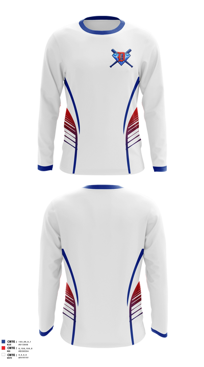Dinwiddie Diamond Youth Softball Long Sleeve Performance Shirt - 2