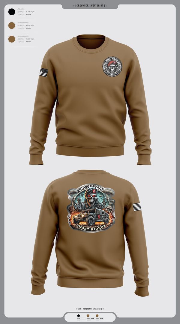 Crew Neck Sweatshirt, Ghost Riders, , Teamtime, Team time, sublimation, custom sports apparel, team uniforms, spirit wear, spiritwear, sports uniforms, custom shirts, team store, custom team store, fundraiser sports, apparel fundraiser