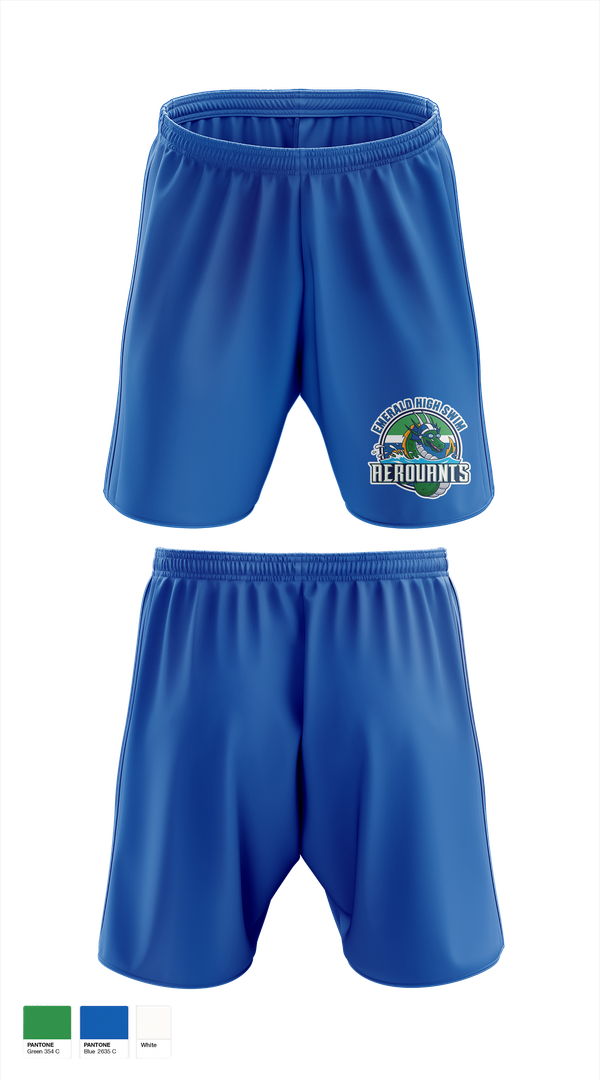 Athletic Shorts With Pockets, Emerald High Swim Aeroaunts, Swimming, Teamtime, Team time, sublimation, custom sports apparel, team uniforms, spirit wear, spiritwear, sports uniforms, custom shirts, team store, custom team store, fundraiser sports, apparel fundraiser