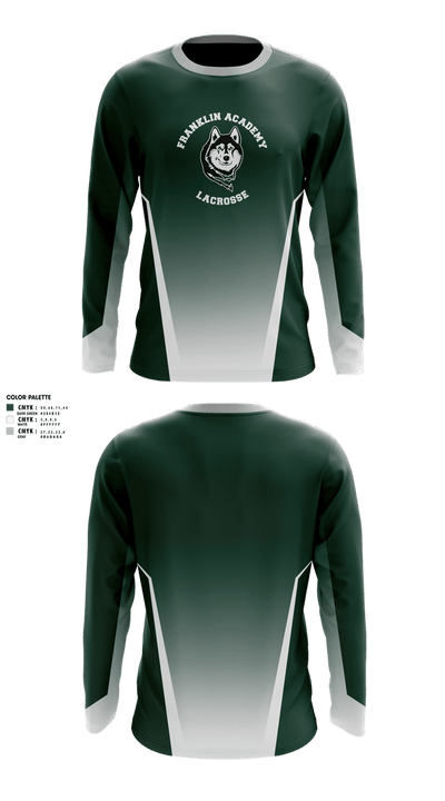 Franklin Academy Lacrosse 50336515 Long Sleeve Performance Shirt 1