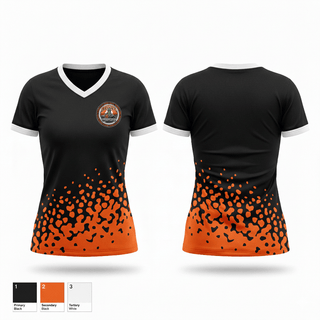 Womens Short Sleeve Vneck Shirt, Hi-Desert Hoopers, Men's Basketball, Teamtime, Team time, sublimation, custom sports apparel, team uniforms, spirit wear, spiritwear, sports uniforms, custom shirts, team store, custom team store, fundraiser sports, apparel fundraiser