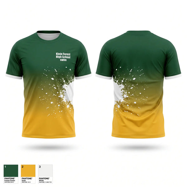 Short Sleeve Performance Shirt, Klein Forest High School swim, Swimming, Teamtime, Team time, sublimation, custom sports apparel, team uniforms, spirit wear, spiritwear, sports uniforms, custom shirts, team store, custom team store, fundraiser sports, apparel fundraiser