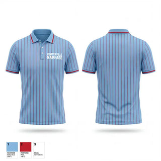 Short Sleeve Performance Polo, Porterville Rampage, Softball, Teamtime, Team time, sublimation, custom sports apparel, team uniforms, spirit wear, spiritwear, sports uniforms, custom shirts, team store, custom team store, fundraiser sports, apparel fundraiser